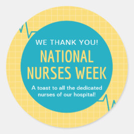 Adesivo Redondo Semana Nacional de Enfermeiros