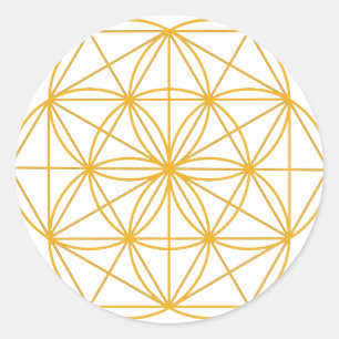 Adesivo Redondo Semente do ouro da vida