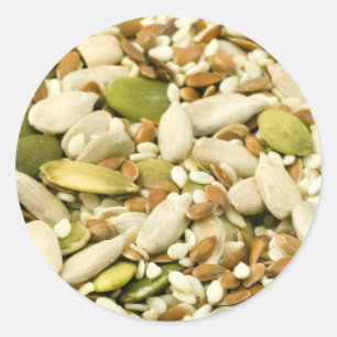 Adesivo Redondo sementes