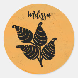 Adesivo Redondo Sementes Botânicas