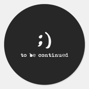 Adesivo Redondo Semicolão A Ser Sensibilizado Para O Suicídio