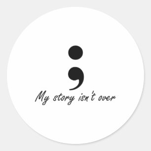 Adesivo Redondo Semicolon