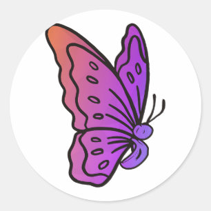 Adesivo Redondo Semicolon Butterfly Anti-suicídio Saúde Mental Awa