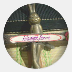 Adesivo Redondo Sempre Ama Hakuna Matata Cute Rabbit style.png