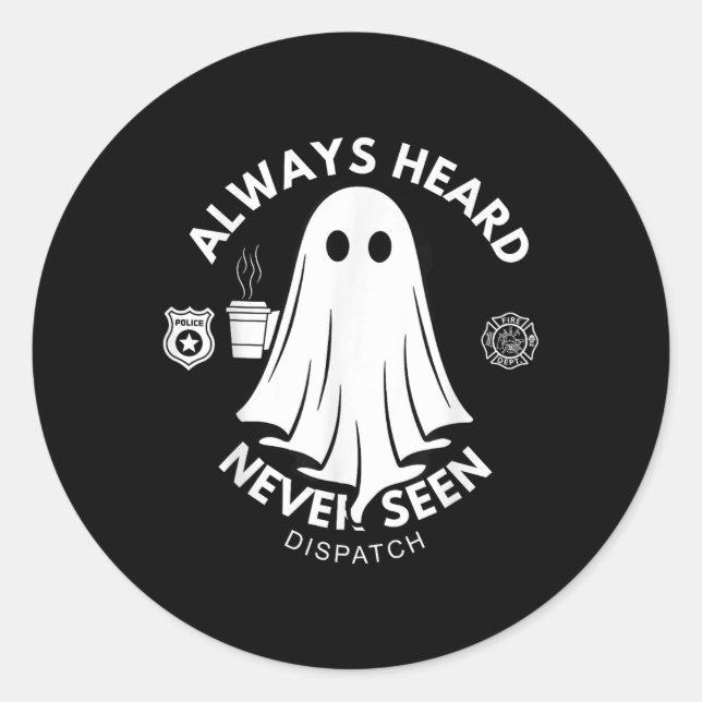 Adesivo Redondo Sempre Ouvido Nunca Visto Despacho Especial 911 Di (Frente)