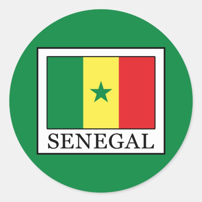 Adesivo Redondo Senegal (Frente)