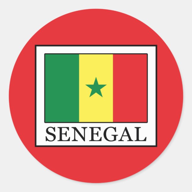 Adesivo Redondo Senegal (Frente)