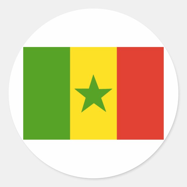 Adesivo Redondo Senegal (Frente)