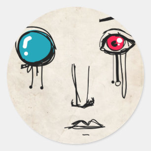 Adesivo Redondo Senhor Cyborg