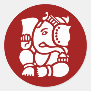 Adesivo Redondo Senhor Ganesha