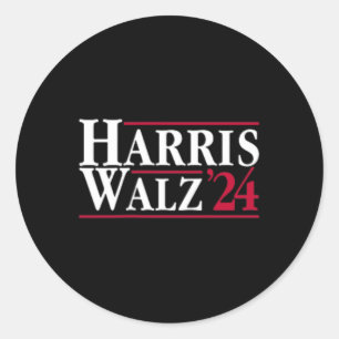 Adesivo Redondo Senhora Presidente Kamala Harris Tim Wheimer Vp Br