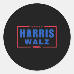Adesivo Redondo Senhora Presidente Kamala Harris Tim Wheimer Vp Br