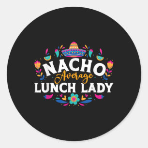 Adesivo Redondo Senhorita Almoço Média Nacho Cinco De Mayo Corresp
