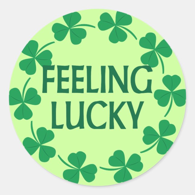 Adesivo Redondo Sensação De Camarões Sortudos (Frente)