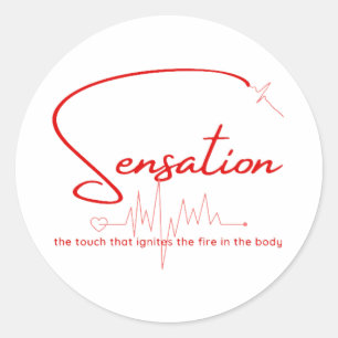 Adesivo Redondo Sensation Pulse Heartline
