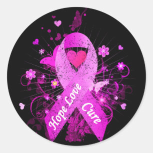 Adesivo Redondo Sensibilização do Cancer da Mama