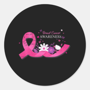 Adesivo Redondo Sensibilização do Cancer da Mama