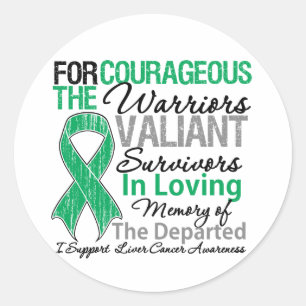 Adesivo Redondo Sensibilização do Câncer de figado de Suporte de H