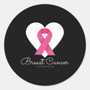 Adesivo Redondo Sensibilização do Cancer - Dia Mundial do Cancer d