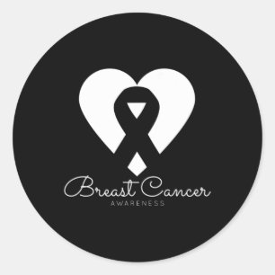 Adesivo Redondo Sensibilização do Cancer - Dia Mundial do Cancer d