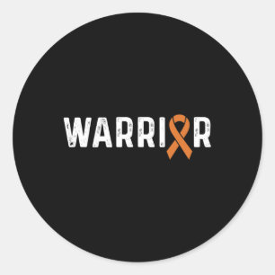 Adesivo Redondo Sensibilização do Crps Guerreiro Laranja da Fita