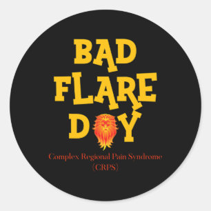Adesivo Redondo Sensibilização Do Crps Por Dia Flare