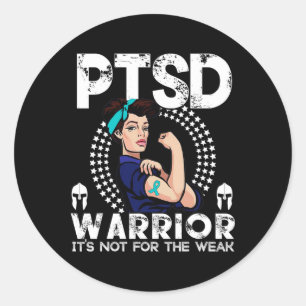 Adesivo Redondo Sensibilização Do Ptsd Para Os Homens Mulheres Que