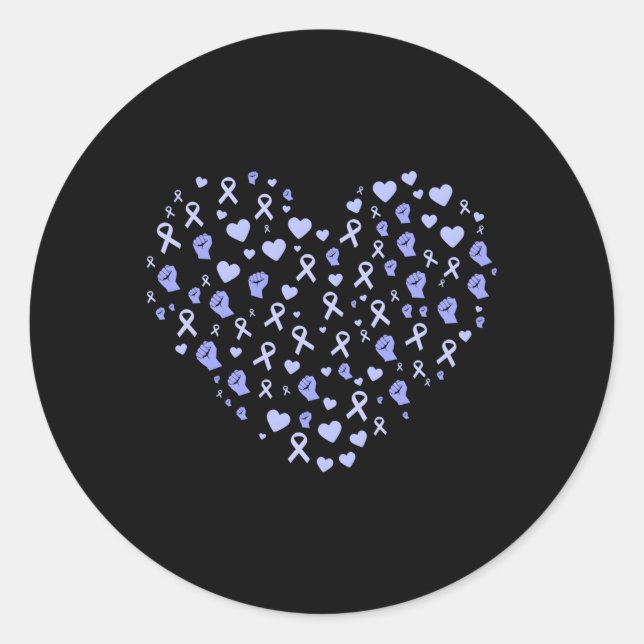 Adesivo Redondo Sensibilização Esofágica Para O Cancer, A Fita De  (Frente)