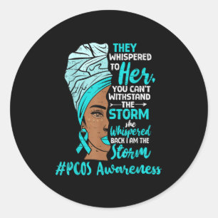 Adesivo Redondo Sensibilização Motivada Pcos Mulheres Negras Melan