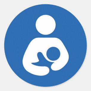 Adesivo Redondo Sensibilização para a amamentação