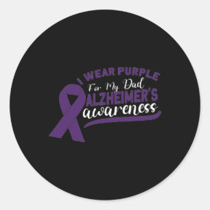 Adesivo Redondo Sensibilização para a demência de Heimer Mais velh