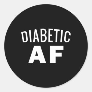 Adesivo Redondo Sensibilização para a Diabetes - Goma Potente de I