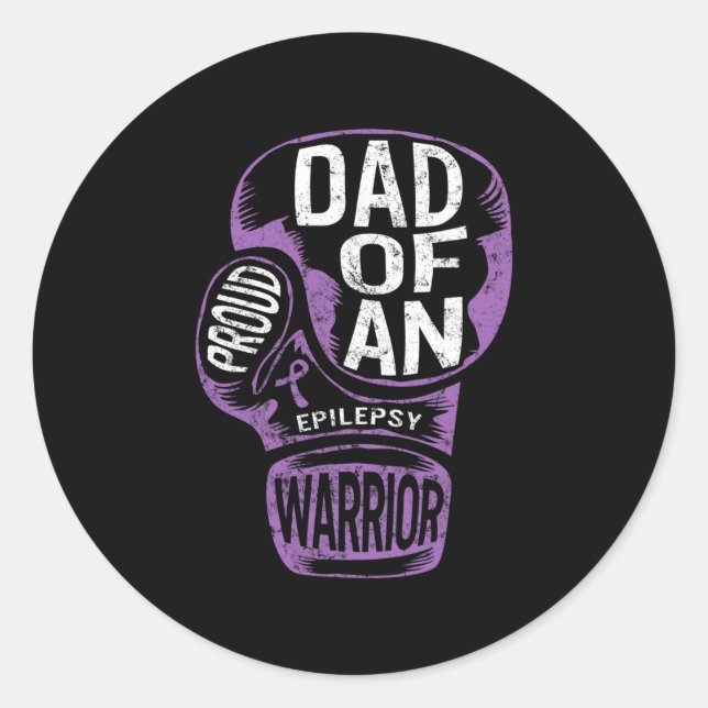 Adesivo Redondo Sensibilização para a Epilepsia Convulsões de Fita (Frente)