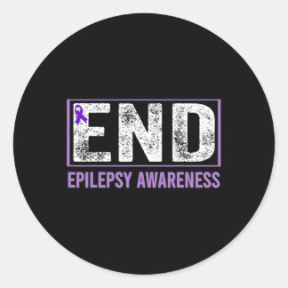 Adesivo Redondo Sensibilização para a epilepsia - Epilepsia das ex