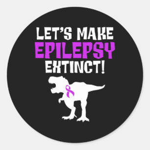 Adesivo Redondo Sensibilização para a Epilepsia Torne Sobrevivente
