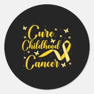 Adesivo Redondo Sensibilização para a infância do Cancer Cancer