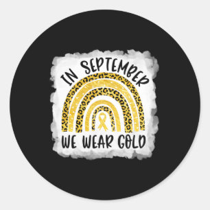 Adesivo Redondo Sensibilização Para A Infância Dos Canceres Em Set