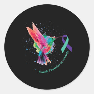 Adesivo Redondo Sensibilização para a prevenção do suicídio