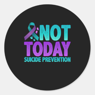 Adesivo Redondo Sensibilização para a prevenção do suicídio