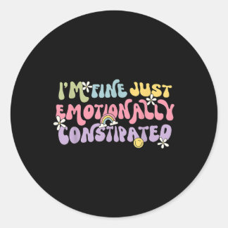 Adesivo Redondo Sensibilização para a saúde mental &amp; Doença ce