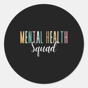 Adesivo Redondo Sensibilização para a Saúde Mental do Esquadrão de