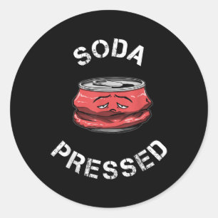 Adesivo Redondo Sensibilização Para A Saúde Mental Soda Depressão