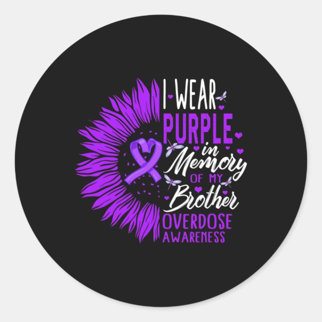 Adesivo Redondo Sensibilização Para A Sobredosagem De Medicamentos (Frente)