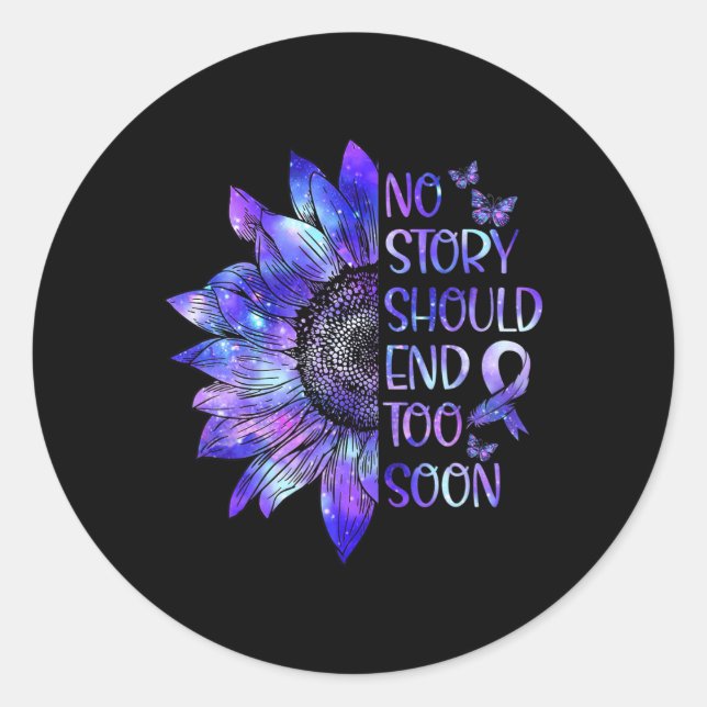 Adesivo Redondo Sensibilização Para A Sobredosagem Nenhuma Históri (Frente)