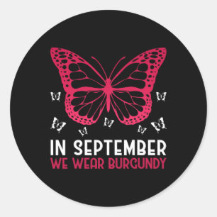 Adesivo Redondo Sensibilização para Múltiplos Mielomas Em Setembro