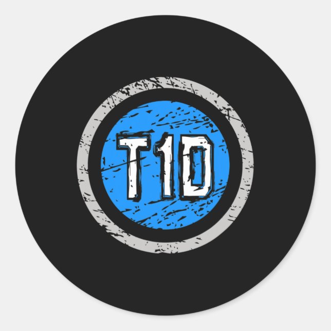 Adesivo Redondo Sensibilização para o Emblema do Super Herói do T1 (Frente)