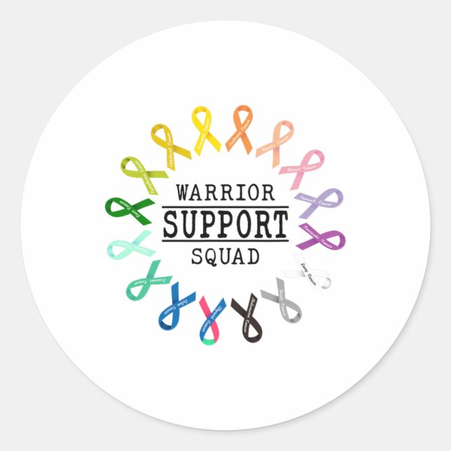 Adesivo Redondo Sensibilização para o Sobrevivente de câncer no Es (Frente)