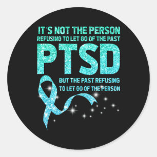 Adesivo Redondo Sensibilização Ptsd Mês de Ir Apoiar Veteranos Men