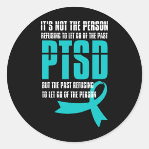Adesivo Redondo Sensibilização Ptsd Mês de Ir Apoiar Veteranos Men