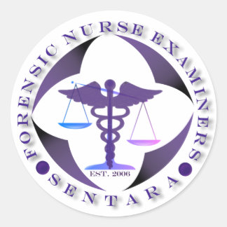 Adesivo Redondo Sentara FNE Stickers